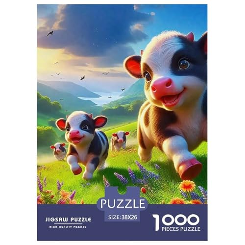 Niedliche kleine Kuh 1000 Teile Puzzle Klassische Puzzles Schwer Für Erwachsene Und Kinder Süße Tiere Puzzles Für Erwachsene Lernspiel Herausforderungsspielzeug Erwachsenenpuzzle 38x26cm/1000 Niedliche kleine Kuh 1000 Teile Puzzle Klassische Puzzles Schwer Für Erwachsene Und Kinder Süße Tiere Puzzles Für Erwachsene Lernspiel Herausforderungsspielzeug Erwachsenenpuzzle 38x26cm/1000 von JCOUSDAEO