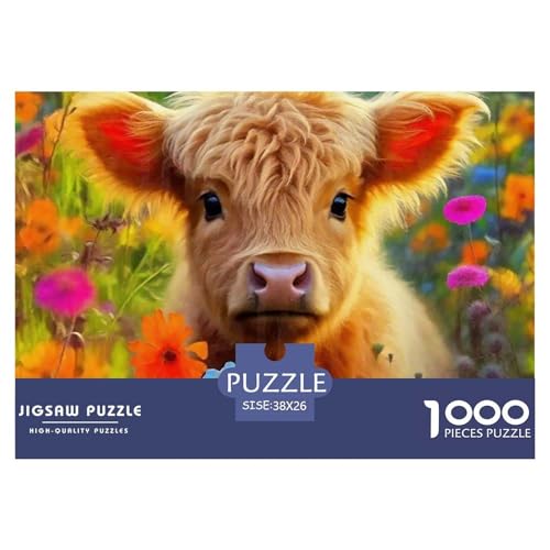 Niedliche kleine Kuh 1000-teilige Puzzles EIN Herausforderndes Rätsel, Süße Tiere Geschenke Für Frauen,Geschenke Für Männer Kinder38x26cm/1000pcs Niedliche kleine Kuh 1000-teilige Puzzles EIN Herausforderndes Rätsel, Süße Tiere Geschenke Für Frauen,Geschenke Für Männer Kinder38x26cm/1000pcs von JCOUSDAEO