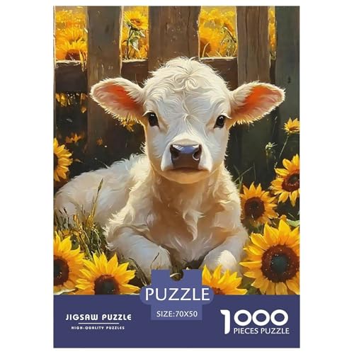 Niedliche kleine Kuh 1000-teilige Puzzles EIN Herausforderndes Rätsel, Süße Tiere Geschenke Für Frauen,Geschenke Für Männer Kinder70x50cm/1000pcs Niedliche kleine Kuh 1000-teilige Puzzles EIN Herausforderndes Rätsel, Süße Tiere Geschenke Für Frauen,Geschenke Für Männer Kinder70x50cm/1000pcs von JCOUSDAEO