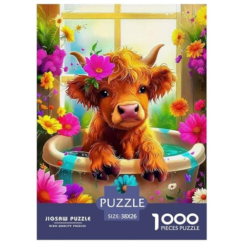 Niedliche kleine Kuh 1000-teilige Puzzles EIN Herausforderndes Rätsel, Süße Tiere Geschicklichkeitsspiel Für Die Ganze Familie, Kinder38x26cm/1000pcs Niedliche kleine Kuh 1000-teilige Puzzles EIN Herausforderndes Rätsel, Süße Tiere Geschicklichkeitsspiel Für Die Ganze Familie, Kinder38x26cm/1000pcs von JCOUSDAEO