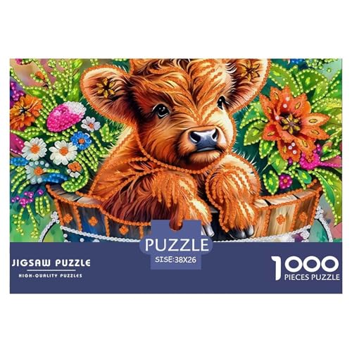 Niedliche kleine Kuh 1000-teilige Puzzles EIN Herausforderndes Rätsel, Süße Tiere Puzzles Für Erwachsene Lernspiel Herausforderungsspielzeug Erwachsenenpuzzle 38x26cm/1000pcs Niedliche kleine Kuh 1000-teilige Puzzles EIN Herausforderndes Rätsel, Süße Tiere Puzzles Für Erwachsene Lernspiel Herausforderungsspielzeug Erwachsenenpuzzle 38x26cm/1000pcs von JCOUSDAEO