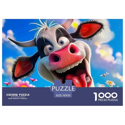 Niedliche kleine Kuh 1000-teilige Puzzles EIN Herausforderndes Rätsel, Süße Tiere Puzzles Für Erwachsene Lernspiel Herausforderungsspielzeug Erwachsenenpuzzle 70x50cm/1000pcs Niedliche kleine Kuh 1000-teilige Puzzles EIN Herausforderndes Rätsel, Süße Tiere Puzzles Für Erwachsene Lernspiel Herausforderungsspielzeug Erwachsenenpuzzle 70x50cm/1000pcs von JCOUSDAEO
