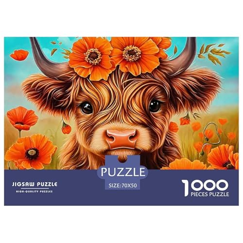Niedliche kleine Kuh 1000-teilige Puzzles EIN Herausforderndes Rätsel, Süße Tiere Puzzles Für Erwachsene Lernspiel Herausforderungsspielzeug Erwachsenenpuzzle 70x50cm/1000pcs Niedliche kleine Kuh 1000-teilige Puzzles EIN Herausforderndes Rätsel, Süße Tiere Puzzles Für Erwachsene Lernspiel Herausforderungsspielzeug Erwachsenenpuzzle 70x50cm/1000pcs von JCOUSDAEO