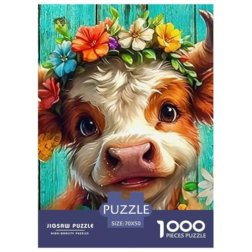 Niedliche kleine Kuh 1000-teilige Puzzles Farbenfrohes Puzzle Für Erwachsene Und Kinder Süße Tiere Geschenke Für Frauen,Geschenke Für Männer Erwachsenenpuzzle 70x50cm/1000pcs Niedliche kleine Kuh 1000-teilige Puzzles Farbenfrohes Puzzle Für Erwachsene Und Kinder Süße Tiere Geschenke Für Frauen,Geschenke Für Männer Erwachsenenpuzzle 70x50cm/1000pcs von JCOUSDAEO