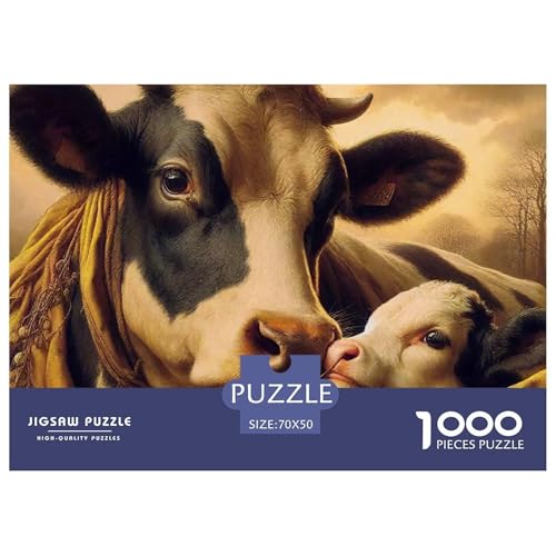 Niedliche kleine Kuh 1000-teilige Puzzles Farbenfrohes Puzzle Für Erwachsene Und Kinder Süße Tiere Geschenke Für Frauen,Geschenke Für Männer70x50cm/1000pcs Niedliche kleine Kuh 1000-teilige Puzzles Farbenfrohes Puzzle Für Erwachsene Und Kinder Süße Tiere Geschenke Für Frauen,Geschenke Für Männer70x50cm/1000pcs von JCOUSDAEO