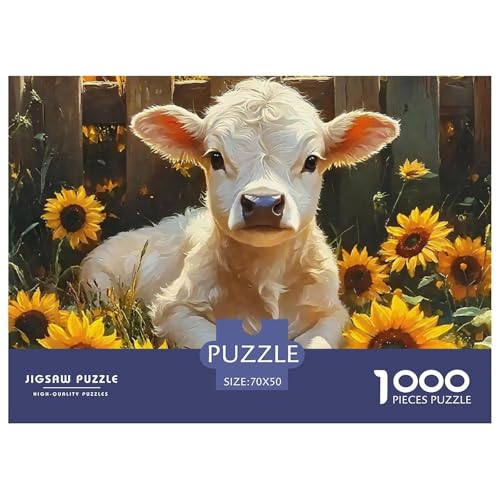 Niedliche kleine Kuh 1000-teilige Puzzles Farbenfrohes Puzzle Für Erwachsene Und Kinder Süße Tiere Puzzles Für Erwachsene Lernspiel Herausforderungsspielzeug70x50cm/1000pcs Niedliche kleine Kuh 1000-teilige Puzzles Farbenfrohes Puzzle Für Erwachsene Und Kinder Süße Tiere Puzzles Für Erwachsene Lernspiel Herausforderungsspielzeug70x50cm/1000pcs von JCOUSDAEO