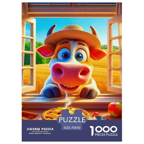 Niedliche kleine Kuh 1000-teilige Puzzles Klassische Puzzles Schwer Für Erwachsene Und Kinder Süße Tiere Puzzles Für Erwachsene Lernspiel Herausforderungsspielzeug70x50cm/1000pcs Niedliche kleine Kuh 1000-teilige Puzzles Klassische Puzzles Schwer Für Erwachsene Und Kinder Süße Tiere Puzzles Für Erwachsene Lernspiel Herausforderungsspielzeug70x50cm/1000pcs von JCOUSDAEO