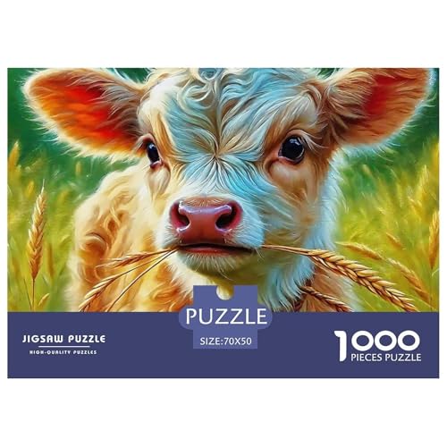 Niedliche kleine Kuh Puzzle 1000 Teile EIN Herausforderndes Rätsel, Süße Tiere Geschicklichkeitsspiel Für Die Ganze Familie, 1000-teilige Puzzles Kinder70x50cm/1000pcs Niedliche kleine Kuh Puzzle 1000 Teile EIN Herausforderndes Rätsel, Süße Tiere Geschicklichkeitsspiel Für Die Ganze Familie, 1000-teilige Puzzles Kinder70x50cm/1000pcs von JCOUSDAEO