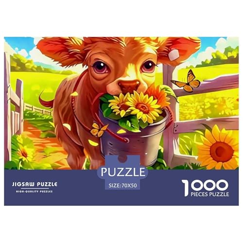 Niedliche kleine Kuh Puzzle 1000 Teile EIN Herausforderndes Rätsel, Süße Tiere Geschicklichkeitsspiel Für Die Ganze Familie, 1000-teilige Puzzles Kinder70x50cm/1000pcs Niedliche kleine Kuh Puzzle 1000 Teile EIN Herausforderndes Rätsel, Süße Tiere Geschicklichkeitsspiel Für Die Ganze Familie, 1000-teilige Puzzles Kinder70x50cm/1000pcs von JCOUSDAEO