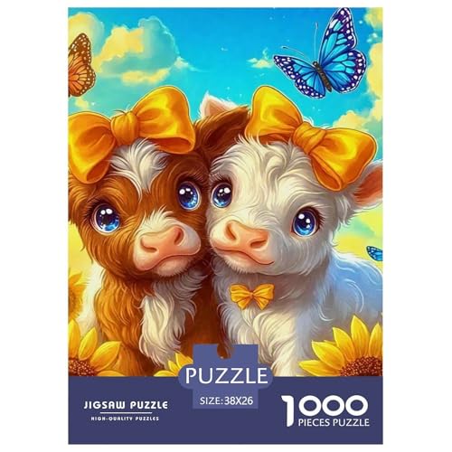 Niedliche kleine Kuh Puzzle 1000 Teile EIN Herausforderndes Rätsel, Süße Tiere Geschicklichkeitsspiel Für Die Ganze Familie, Erwachsenenpuzzle 38x26cm/1000pcs Niedliche kleine Kuh Puzzle 1000 Teile EIN Herausforderndes Rätsel, Süße Tiere Geschicklichkeitsspiel Für Die Ganze Familie, Erwachsenenpuzzle 38x26cm/1000pcs von JCOUSDAEO