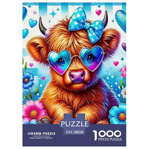 Niedliche kleine Kuh Puzzle 1000 Teile EIN Herausforderndes Rätsel, Süße Tiere Geschicklichkeitsspiel Für Die Ganze Familie, Erwachsenenpuzzle 38x26cm/1000pcs Niedliche kleine Kuh Puzzle 1000 Teile EIN Herausforderndes Rätsel, Süße Tiere Geschicklichkeitsspiel Für Die Ganze Familie, Erwachsenenpuzzle 38x26cm/1000pcs von JCOUSDAEO