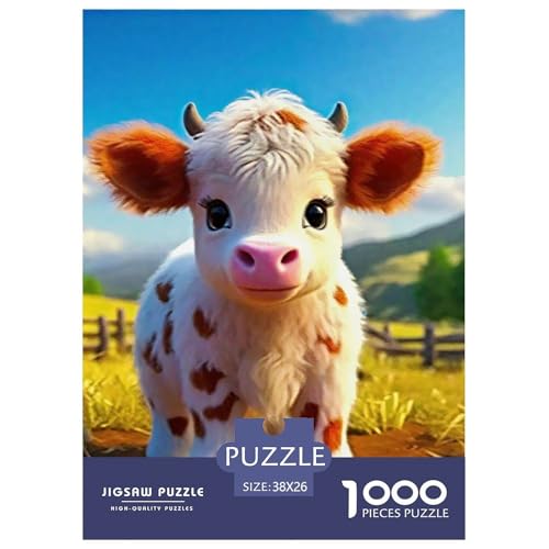Niedliche kleine Kuh Puzzle 1000 Teile EIN Herausforderndes Rätsel, Süße Tiere Geschicklichkeitsspiel Für Die Ganze Familie,buntes Legespiel Erwachsenenpuzzle 38x26cm/1000pcs Niedliche kleine Kuh Puzzle 1000 Teile EIN Herausforderndes Rätsel, Süße Tiere Geschicklichkeitsspiel Für Die Ganze Familie,buntes Legespiel Erwachsenenpuzzle 38x26cm/1000pcs von JCOUSDAEO