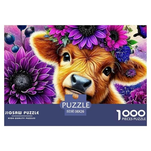 Niedliche kleine Kuh Puzzle 1000 Teile EIN Herausforderndes Rätsel, Süße Tiere Geschicklichkeitsspiel Für Die Ganze Familie,buntes Legespiel Erwachsenenpuzzle 38x26cm/1000pcs Niedliche kleine Kuh Puzzle 1000 Teile EIN Herausforderndes Rätsel, Süße Tiere Geschicklichkeitsspiel Für Die Ganze Familie,buntes Legespiel Erwachsenenpuzzle 38x26cm/1000pcs von JCOUSDAEO