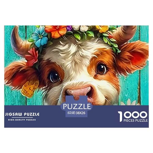 Niedliche kleine Kuh Puzzle 1000 Teile EIN Herausforderndes Rätsel, Süße Tiere Puzzles Für Erwachsene Lernspiel Herausforderungsspielzeug 1000-teilige Puzzles Kinder38x26cm/1000pcs Niedliche kleine Kuh Puzzle 1000 Teile EIN Herausforderndes Rätsel, Süße Tiere Puzzles Für Erwachsene Lernspiel Herausforderungsspielzeug 1000-teilige Puzzles Kinder38x26cm/1000pcs von JCOUSDAEO