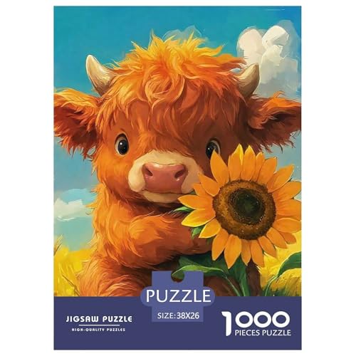 Niedliche kleine Kuh Puzzle 1000 Teile EIN Herausforderndes Rätsel, Süße Tiere Puzzles Für Erwachsene Lernspiel Herausforderungsspielzeug Erwachsenenpuzzle 38x26cm/1000pcs Niedliche kleine Kuh Puzzle 1000 Teile EIN Herausforderndes Rätsel, Süße Tiere Puzzles Für Erwachsene Lernspiel Herausforderungsspielzeug Erwachsenenpuzzle 38x26cm/1000pcs von JCOUSDAEO