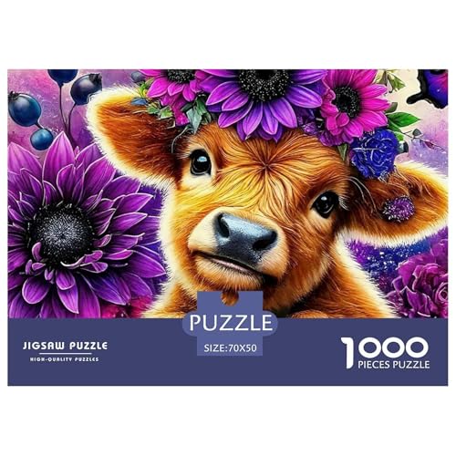 Niedliche kleine Kuh Puzzle 1000 Teile Farbenfrohes Puzzle Für Erwachsene Und Kinder Süße Tiere Geschicklichkeitsspiel Für Die Ganze Familie,buntes Legespiel Erwachsenenpuzzle 70x50cm/1000pcs Niedliche kleine Kuh Puzzle 1000 Teile Farbenfrohes Puzzle Für Erwachsene Und Kinder Süße Tiere Geschicklichkeitsspiel Für Die Ganze Familie,buntes Legespiel Erwachsenenpuzzle 70x50cm/1000pcs von JCOUSDAEO