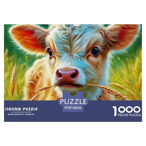Niedliche kleine Kuh Puzzle 1000 Teile Klassische Puzzles Schwer Für Erwachsene Und Kinder Süße Tiere Geschenke Für Frauen,Geschenke Für Männer Erwachsenenpuzzle 38x26cm/1000pcs Niedliche kleine Kuh Puzzle 1000 Teile Klassische Puzzles Schwer Für Erwachsene Und Kinder Süße Tiere Geschenke Für Frauen,Geschenke Für Männer Erwachsenenpuzzle 38x26cm/1000pcs von JCOUSDAEO
