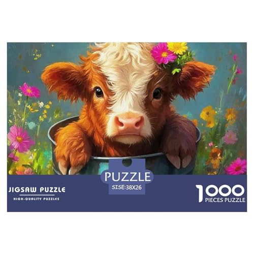 Niedliche kleine Kuh Puzzle 1000 Teile Klassische Puzzles Schwer Für Erwachsene Und Kinder Süße Tiere Geschenke Für Frauen,Geschenke Für Männer Erwachsenenpuzzle 38x26cm/1000pcs Niedliche kleine Kuh Puzzle 1000 Teile Klassische Puzzles Schwer Für Erwachsene Und Kinder Süße Tiere Geschenke Für Frauen,Geschenke Für Männer Erwachsenenpuzzle 38x26cm/1000pcs von JCOUSDAEO