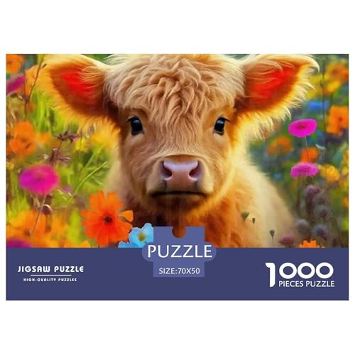 Niedliche kleine Kuh Puzzle 1000 Teile Klassische Puzzles Schwer Für Erwachsene Und Kinder Süße Tiere Geschicklichkeitsspiel Für Die Ganze Familie, Erwachsenenpuzzle 70x50cm/1 Niedliche kleine Kuh Puzzle 1000 Teile Klassische Puzzles Schwer Für Erwachsene Und Kinder Süße Tiere Geschicklichkeitsspiel Für Die Ganze Familie, Erwachsenenpuzzle 70x50cm/1 von JCOUSDAEO
