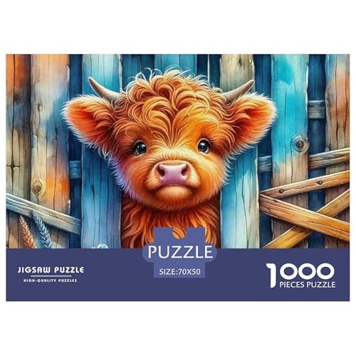 Niedliche kleine Kuh Puzzle 1000 Teile Klassische Puzzles Schwer Für Erwachsene Und Kinder Süße Tiere Puzzles Für Erwachsene Lernspiel Herausforderungsspielzeug Erwachsenenpuzzle 70x50cm/1000 Niedliche kleine Kuh Puzzle 1000 Teile Klassische Puzzles Schwer Für Erwachsene Und Kinder Süße Tiere Puzzles Für Erwachsene Lernspiel Herausforderungsspielzeug Erwachsenenpuzzle 70x50cm/1000 von JCOUSDAEO