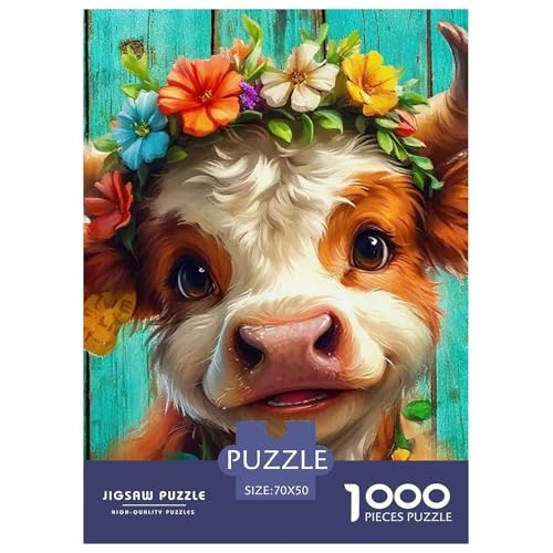 Niedliche kleine Kuh Puzzle 1000 Teile Klassische Puzzles Schwer Für Erwachsene Und Kinder Süße Tiere Puzzles Für Erwachsene Lernspiel Herausforderungsspielzeug Erwachsenenpuzzle 70x50cm/1000 Niedliche kleine Kuh Puzzle 1000 Teile Klassische Puzzles Schwer Für Erwachsene Und Kinder Süße Tiere Puzzles Für Erwachsene Lernspiel Herausforderungsspielzeug Erwachsenenpuzzle 70x50cm/1000 von JCOUSDAEO