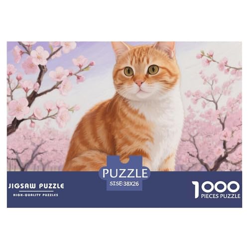 Orange Tabby Puzzle 1000 Pieces A Challenging Puzzle Niedliche Katze Puzzle Games for The Whole for Women, Gifts for Men for Older Children38x26cm/1000pcs von JCOUSDAEO
