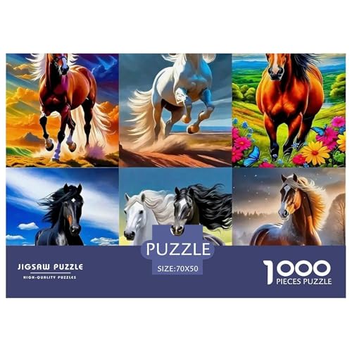 Pferd 1000 Teile Puzzle EIN Herausforderndes Rätsel, Geschenke Für Frauen,Geschenke Für Männer Erwachsenenpuzzle Ab 14 Jahren70x50cm/1000pcs Pferd 1000 Teile Puzzle EIN Herausforderndes Rätsel, Geschenke Für Frauen,Geschenke Für Männer Erwachsenenpuzzle Ab 14 Jahren70x50cm/1000pcs von JCOUSDAEO