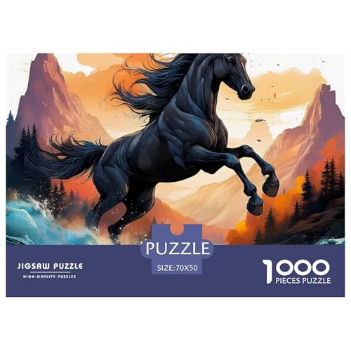 Pferd 1000 Teile Puzzle EIN Herausforderndes Rätsel, Puzzles Für Erwachsene Lernspiel Herausforderungsspielzeug Erwachsenenpuzzle70x50cm/1000pcs Pferd 1000 Teile Puzzle EIN Herausforderndes Rätsel, Puzzles Für Erwachsene Lernspiel Herausforderungsspielzeug Erwachsenenpuzzle70x50cm/1000pcs von JCOUSDAEO