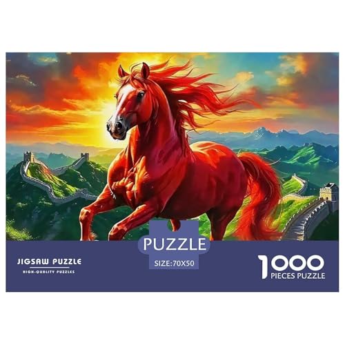 Pferd 1000-teilige Puzzles EIN Herausforderndes Rätsel, Geschenke Für Frauen,Geschenke Für Männer Erwachsenenpuzzle Ab 14 Jahren70x50cm/1000pcs Pferd 1000-teilige Puzzles EIN Herausforderndes Rätsel, Geschenke Für Frauen,Geschenke Für Männer Erwachsenenpuzzle Ab 14 Jahren70x50cm/1000pcs von JCOUSDAEO