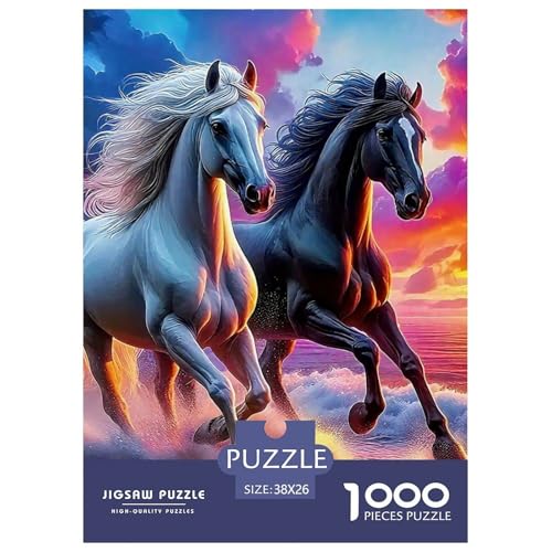 Pferd 1000-teilige Puzzles EIN Herausforderndes Rätsel, Geschicklichkeitsspiel Für Die Ganze Familie,buntes Legespiel Kinder38x26cm/1000pcs Pferd 1000-teilige Puzzles EIN Herausforderndes Rätsel, Geschicklichkeitsspiel Für Die Ganze Familie,buntes Legespiel Kinder38x26cm/1000pcs von JCOUSDAEO