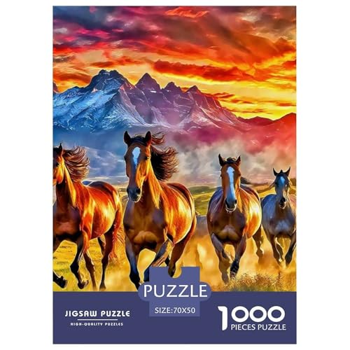Pferd 1000-teilige Puzzles EIN Herausforderndes Rätsel, Puzzles Für Erwachsene Lernspiel Herausforderungsspielzeug Kinder70x50cm/1000pcs Pferd 1000-teilige Puzzles EIN Herausforderndes Rätsel, Puzzles Für Erwachsene Lernspiel Herausforderungsspielzeug Kinder70x50cm/1000pcs von JCOUSDAEO