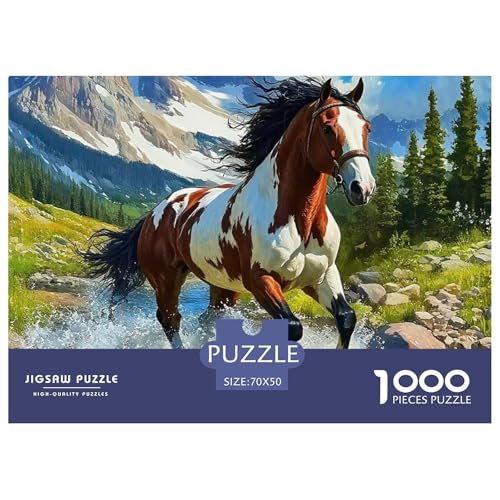 Pferd 1000-teilige Puzzles Farbenfrohes Puzzle Für Erwachsene Und Kinder Geschicklichkeitsspiel Für Die Ganze Familie,buntes Legespiel Erwachsenenpuzzle70x50cm/1000pcs Pferd 1000-teilige Puzzles Farbenfrohes Puzzle Für Erwachsene Und Kinder Geschicklichkeitsspiel Für Die Ganze Familie,buntes Legespiel Erwachsenenpuzzle70x50cm/1000pcs von JCOUSDAEO