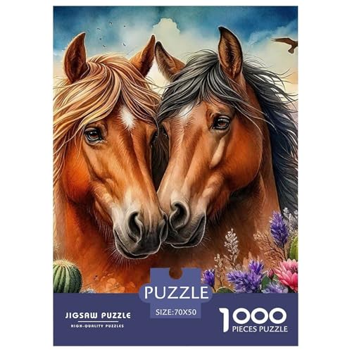Pferd 1000-teilige Puzzles Farbenfrohes Puzzle Für Erwachsene Und Kinder Puzzles Für Erwachsene Lernspiel Herausforderungsspielzeug70x50cm/1000pcs Pferd 1000-teilige Puzzles Farbenfrohes Puzzle Für Erwachsene Und Kinder Puzzles Für Erwachsene Lernspiel Herausforderungsspielzeug70x50cm/1000pcs von JCOUSDAEO