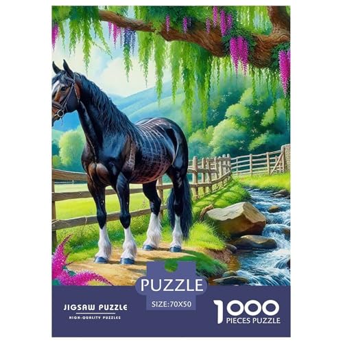 Pferd 1000-teilige Puzzles Farbenfrohes Puzzle Für Erwachsene Und Kinder Puzzles Für Erwachsene Lernspiel Herausforderungsspielzeug70x50cm/1000pcs Pferd 1000-teilige Puzzles Farbenfrohes Puzzle Für Erwachsene Und Kinder Puzzles Für Erwachsene Lernspiel Herausforderungsspielzeug70x50cm/1000pcs von JCOUSDAEO