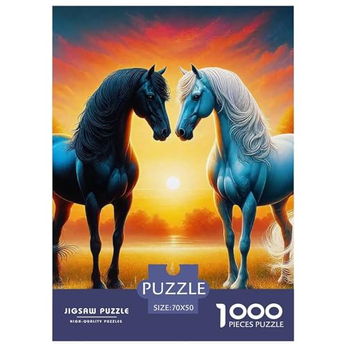 Pferd 1000-teilige Puzzles Klassische Puzzles Schwer Für Erwachsene Und Kinder Puzzles Für Erwachsene Lernspiel Herausforderungsspielzeug70x50cm/1000pcs Pferd 1000-teilige Puzzles Klassische Puzzles Schwer Für Erwachsene Und Kinder Puzzles Für Erwachsene Lernspiel Herausforderungsspielzeug70x50cm/1000pcs von JCOUSDAEO