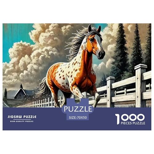Pferd 1000-teilige Puzzles Klassische Puzzles Schwer Für Erwachsene Und Kinder Puzzles Für Erwachsene Lernspiel Herausforderungsspielzeug70x50cm/1000pcs Pferd 1000-teilige Puzzles Klassische Puzzles Schwer Für Erwachsene Und Kinder Puzzles Für Erwachsene Lernspiel Herausforderungsspielzeug70x50cm/1000pcs von JCOUSDAEO