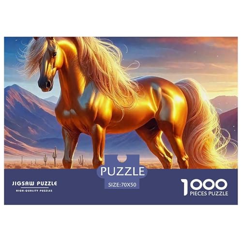 Pferd Puzzle 1000 Teile EIN Herausforderndes Rätsel, Puzzles Für Erwachsene Lernspiel Erwachsenenpuzzle Ab 14 Jahren70x50cm/1000pcs Pferd Puzzle 1000 Teile EIN Herausforderndes Rätsel, Puzzles Für Erwachsene Lernspiel Erwachsenenpuzzle Ab 14 Jahren70x50cm/1000pcs von JCOUSDAEO
