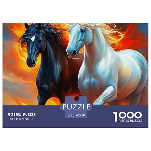 Pferd Puzzle 1000 Teile EIN Herausforderndes Rätsel, Puzzles Für Erwachsene Lernspiel Erwachsenenpuzzle Ab 14 Jahren70x50cm/1000pcs Pferd Puzzle 1000 Teile EIN Herausforderndes Rätsel, Puzzles Für Erwachsene Lernspiel Erwachsenenpuzzle Ab 14 Jahren70x50cm/1000pcs von JCOUSDAEO