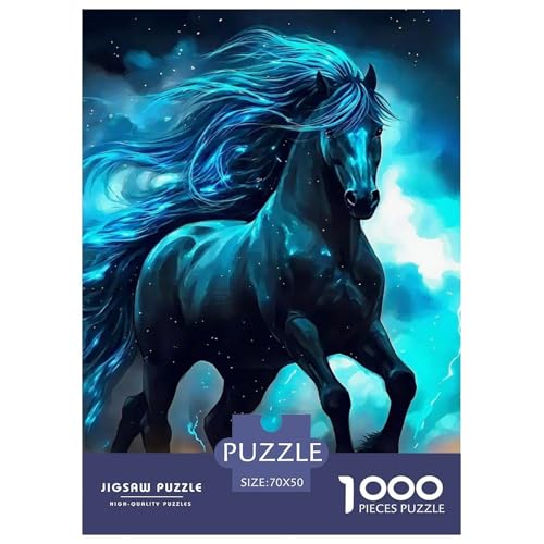 Pferd Puzzle 1000 Teile Farbenfrohes Puzzle Für Erwachsene Und Kinder Puzzles Für Erwachsene Lernspiel Erwachsenenpuzzle Ab 14 Jahren70x50cm/1000pcs von JCOUSDAEO