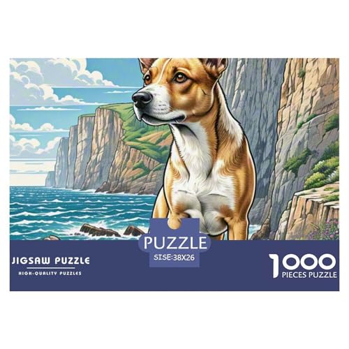 Portugiesisch Podengo ​ 1000 Piece Puzzle A Challenging Puzzle Süße Haustiere Puzzles for Adults Educational Game Challenge Toy Gifts for Women, Gifts for Men for Children from 14 Years38x26cm/1000pcs von JCOUSDAEO