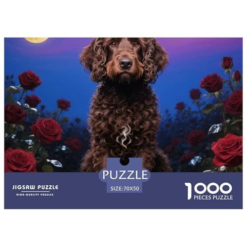 Portugiesischer Wasserschäfer Puzzle 1000 Pieces Puzzle for Men and Women niedlich Hund Puzzle Games for The Whole for Women, Gifts for Men for Older Children70x50cm/1000pcs von JCOUSDAEO