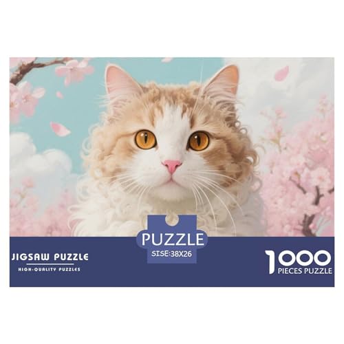 Rex Katze 1000 Piece Puzzle Puzzle for Men and Women Niedliche Katze Puzzles for Adults Educational Game Challenge Toy Gifts for Women, Gifts for Men for Children from 14 Years38x26cm/1000pcs von JCOUSDAEO