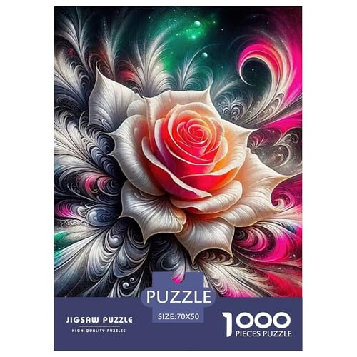 Rose 1000 Piece Puzzle A Challenging Puzzle Schöne Blumen Puzzles for Adults Educational Game Challenge Toy Gifts for Women, Gifts for Men for Older Children70x50cm/1000pcs von JCOUSDAEO