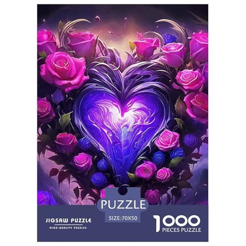 Rose 1000 Piece Puzzle A Challenging Puzzle Schöne Blumen Puzzles for Adults and Children Gifts for Women, Gifts for Men for Older Children70x50cm/1000pcs von JCOUSDAEO