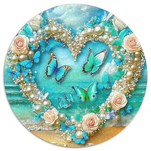 Rose 1000 Puzzle Creative Gifts schöne Blume Round Puzzle Educational Stress Relieving Toy Adult Sophisticated for Adults & Children1000pcs (67.5x67.5cm) von JCOUSDAEO