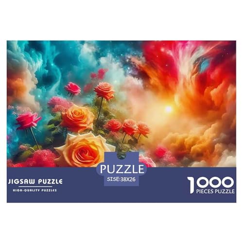 Rose 1000 Teile Puzzle EIN Herausforderndes Rätsel, schöne Blume Puzzles Für Erwachsene Lernspiel Herausforderungsspielzeug Erwachsenenpuzzle38x26cm/1000pcs Rose 1000 Teile Puzzle EIN Herausforderndes Rätsel, schöne Blume Puzzles Für Erwachsene Lernspiel Herausforderungsspielzeug Erwachsenenpuzzle38x26cm/1000pcs von JCOUSDAEO