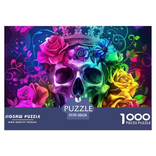 Rose 1000 Teile Puzzle Farbenfrohes Puzzle Für Erwachsene Und Kinder schöne Blume Puzzles Für Erwachsene Lernspiel Herausforderungsspielzeug Erwachsenenpuzzle38x26cm/1000pcs von JCOUSDAEO