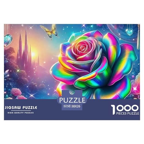 Rose 1000-teilige Puzzles EIN Herausforderndes Rätsel, schöne Blume Puzzles Für Erwachsene Lernspiel Herausforderungsspielzeug Kinder38x26cm/1000pcs Rose 1000-teilige Puzzles EIN Herausforderndes Rätsel, schöne Blume Puzzles Für Erwachsene Lernspiel Herausforderungsspielzeug Kinder38x26cm/1000pcs von JCOUSDAEO