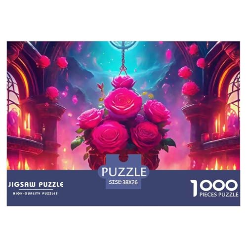 Rose 1000-teilige Puzzles EIN Herausforderndes Rätsel, schöne Blume Puzzles Für Erwachsene Lernspiel Herausforderungsspielzeug Kinder38x26cm/1000pcs Rose 1000-teilige Puzzles EIN Herausforderndes Rätsel, schöne Blume Puzzles Für Erwachsene Lernspiel Herausforderungsspielzeug Kinder38x26cm/1000pcs von JCOUSDAEO