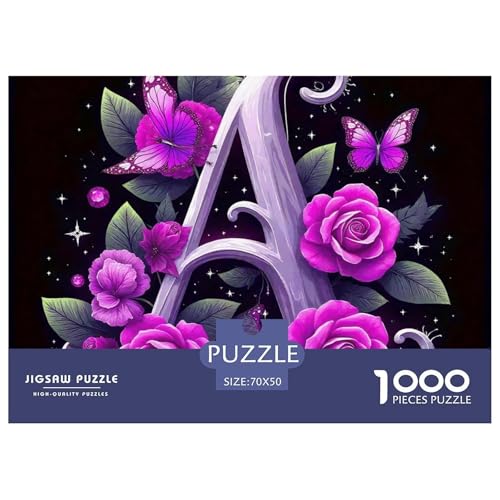 Rose 1000-teilige Puzzles Klassische Puzzles Schwer Für Erwachsene Und Kinder schöne Blume Puzzles Für Erwachsene Lernspiel Herausforderungsspielzeug Erwachsenenpuzzle70x50cm/1000pcs von JCOUSDAEO